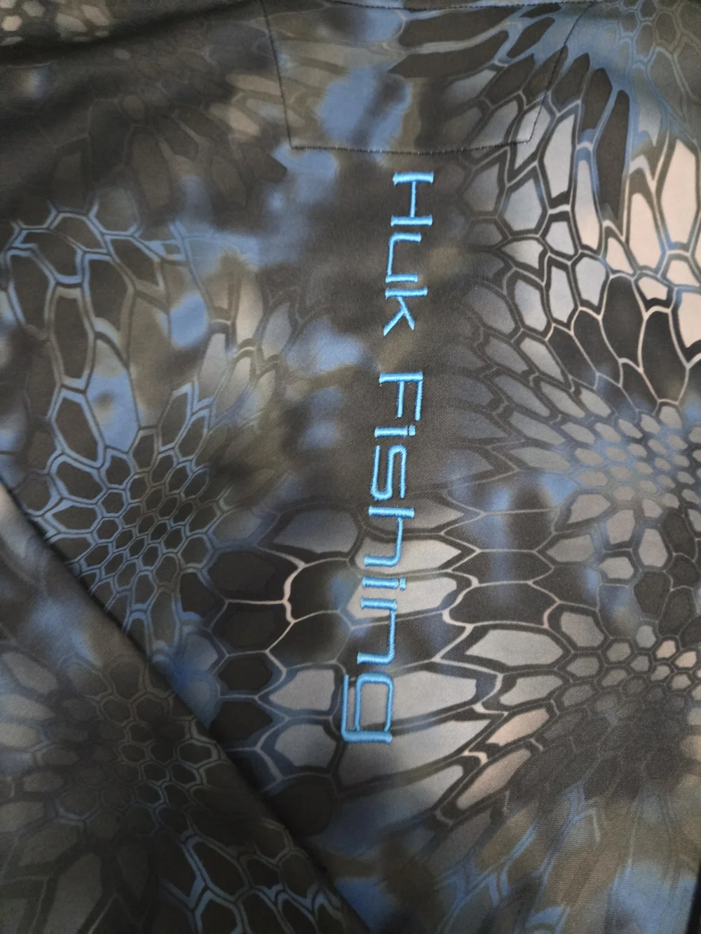 Huk Men’s Blue/Black Fishing Swim Top Size L #570